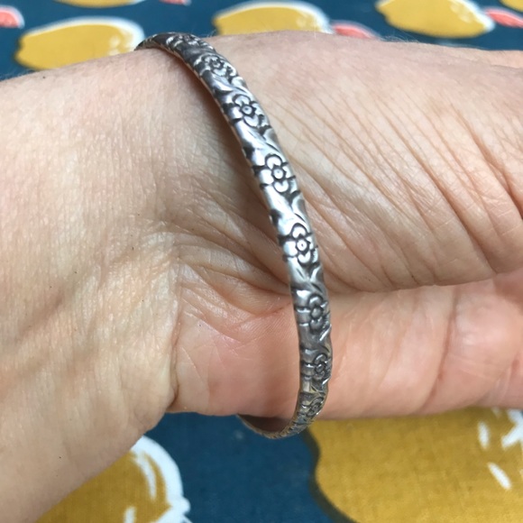 Gugliarmo Cini Sterling Silver Vintage Bangle Bracelet - Picture 4 of 12